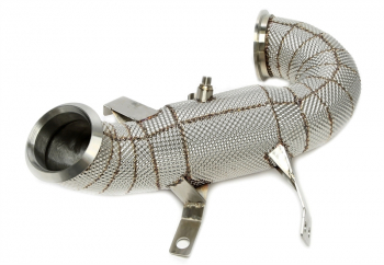 TA Technix Downpipe mit Hitzeschild ohne Katalysator passend für Mercedes Benz A-Klasse AMG A45/A45S W177 - Motorcode M139