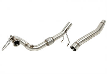 TA Technix Downpipe mit Flexrohr passend für Audi A3 (8P) / Seat Altea (5P),Leon (1P), Toledo (5P) / Skoda Octavia (1Z), Superb (3T) / VW Caddy (2K), Eos (1T), GolfV (1K), Jetta (1KM), Passat (3C), Touran (1T) - 1.9 TDI+2.0 TDI