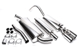 catback system stainless steel + single parts