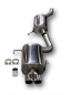 Preview: TA Technix stainless steel system 2x80mm suitable for Audi 80/B4 S2/RS2 Sedan + Avant Type B4