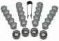 Preview: TA Technix Radbolzenkappen Set grau matt