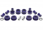 Preview: TA Technix PU-bushings kit 14-pieces / front axle+rear axle / front axle with Ø 21mm rod / M3 eccentric / rear axle with Ø 14mm rod / fits BMW Z1 Roadster
