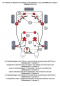 Preview: TA Technix PU-bushings kit 32-pieces / front axle+rear axle / front axle with Ø 23mm rod / rear axle with Ø 14mm rod / fits BMW 3 series E36 Compact