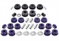 Preview: TA Technix PU-bushings kit 38-pieces / front axle+rear axle / front axle with Ø 25mm rod / rear axle with Ø 19mm rod / fits BMW 3 series E36
