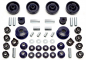 Preview: TA Technix PU-Buchsen Kit 48-teilig / Vorderachse mit 21mm Stabi+HA-4WD / passend für Audi A3Q (8L)/ Seat Leon T4 (1M)/ Skoda Octavia 4x4 (1U)/ VW Bora 4-Motion, Golf IV 4-Motion (1J)