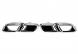 Preview: TA Technix Endrohrblende zum anschrauben "double design C63" in chrom/glänzend passend für Mercedes Benz C-Klasse (W205)
