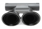 Preview: TA Technix Endrohrblende zum anschrauben "double design" in schwarz/glänzend passend für Porsche Boxster/Cayman (981, 987)