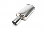 Preview: TA-Technix stainless steel sport rear silencer universal 100mm round / flanged / bevelled