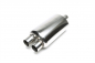 Preview: TA Technix Edelstahl Sportendschalldämpfer universal 2 x 52mm rund / scharf