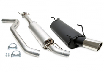 TA Technix Sportauspuffanlage 1x90x120mm passend für Saab 9-5 Turbo Typ YS3E