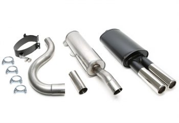 TA Technix sport exhaust system 2x70mm suitable for Volvo 740/940 sedan + station wagon