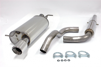 TA Technix stainless steel system 1x100mm suitable for Audi TT Coupe/Roadster only 2-WD txpe 8N