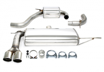 TA Technix Edelstahlanlage 2x80mm passend für Audi A3 Typ 8P Sportback