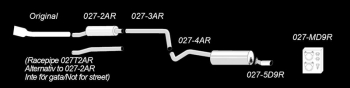 TA Technix Edelstahlanlage 1x90mm passend für Audi A1 1.2TSI Typ 8X