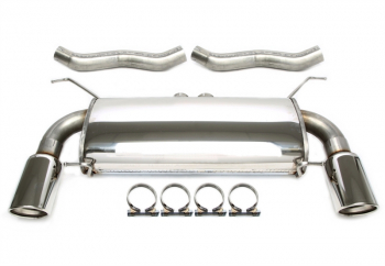 TA Technix Duplex Edelstahlanlage 1x100mm passend für BMW 335i E90/E91/E92 Limo./Coupé/Touring Bi-Turbo