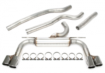 TA Technix Duplex Edelstahlanlage 1x80mm Links+Rechts passend für BMW 3er Grand Turismo 320d Typ F34