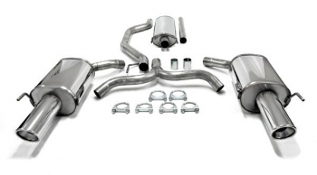 TA Technix Duplex Edelstahlanlage 1x100mm passend für Opel Vectra C Limo. 4/5-Türer