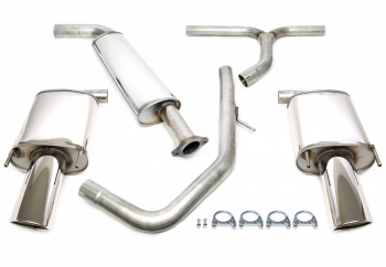 TA Technix Duplex Edelstahlanlage 1x90x120mm passend für Opel Insignia A Kombi 2WD