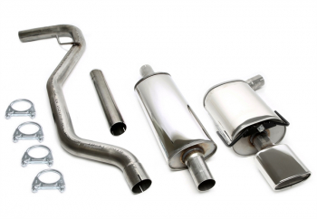 TA Technix Edelstahlanlage 85x150mm passend für Saab 9-3 1.8T/2.0T Typ YS3F