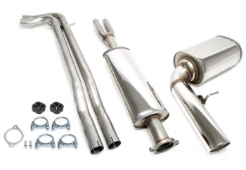TA Technix stainless steel system 1x100mm suitable for Volvo XC 70 Cross Crountry Type S