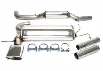TA Technix Edelstahlanlage 1x85x150mm passend für VW Golf IV V6 4-motion
