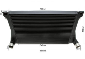 TA Technix Ladeluftkühler passend für Audi A3 (8V), TT (8S) / Seat Leon (5F) / Skoda Octavia III (5E), Superb III (3T) / VW Golf VII (AU), Passat (B8) 1.8TFSI+2.0TFSI Motoren