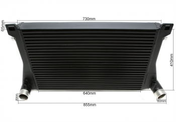 TA Technix intercooler suitable for Audi A3 (8V), TT (8S) / Seat Leon (5F) / Skoda Octavia III (5E), Superb III (3T) / VW Golf VII (AU), Passat (B8) 1.8TFSI+2.0TFSI engines