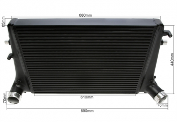 TA Technix Ladeluftkühler Kit passend für Audi A3/S3 (8P) / TT (8J) / Seat Leon (1P)/ Skoda Octavia (1Z), Superb (3T) / Golf V+VI (1K) / Jetta III+IV (1KM/16(16H) / Eos (1F) / Passat (3C/3CC) / Scirocco III (13)