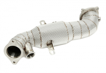 TA Technix Downpipe mit Hitzeschild und Katalysator passend für Alfa Romeo Giulia 2.0l Turbo Typ 952 / Stelvio 2.0l Turbo Q4 Typ 949