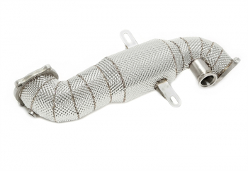 TA Technix Downpipe mit Hitzeschild und Katalysator passend für Alfa Romeo Giulia 2.0l Turbo Typ 952 / Stelvio 2.0l Turbo Q4 Typ 949
