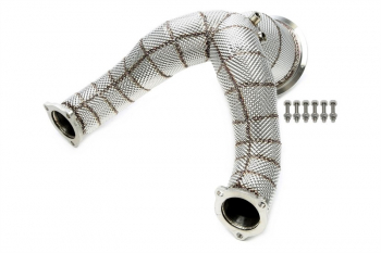 TA Technix downpipe with heat shield and catalytic converter fits for Audi A4-S4, A5-S5 type W8-B9