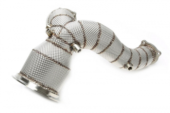 TA Technix Downpipe mit Hitzeschild und Katalysator passend für Audi A4-S4, A5-S5 Typ W8-B9