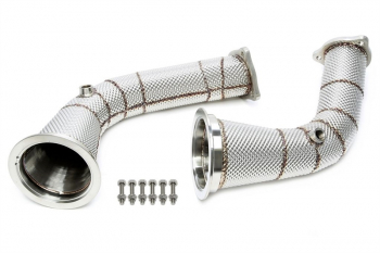 TA Technix downpipe with head shield fits for Audi A4-RS4, A5-RS5 type B9