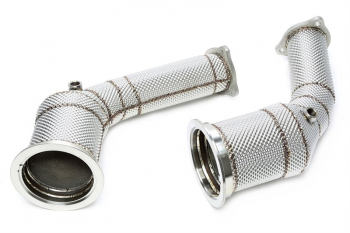 TA Technix Downpipe mit Hitzeschild und Katalysator passend für Audi A4-RS4, A5-RS5 Typ B9