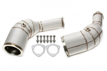 TA Technix downpipe with heat shield fits for Audi A6-RS6 C8, A7 Sportback-RS7