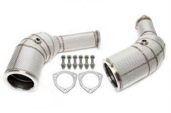 TA Technix downpipe with heat shield and catalytic converter fits for Audi A6-RS6 C8, A7 Sportback-RS7