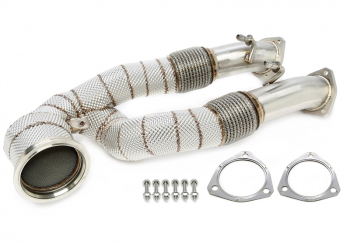 TA Technix downpipe with heat shield and catalytic converter fits for Audi TT-RS type 8J, A3 Sportback RS3 type 8P, Q3 RS Quattro 2.5 TFSI type 8U