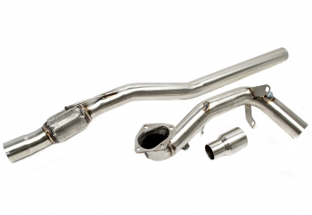 TA Technix Downpipe mit Flexrohr passend für Audi A1 Typ 8X / Seat  Ibiza Typ 6J / Skoda Fabia Typ 5J / VW Polo Typ 6R