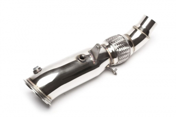 TA Technix downpipe without catalytic converter with flex pipe fits for BMW 1 Series F20/F21, 2 Series F22/F23, 3 Series F30/F31/F34, 4 Series F32/F33/F36 - engine code N20