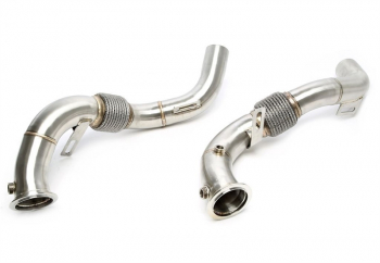 TA Technix Downpipe ohne Katalysator mit Flexrohr passend für BMW X5er Typ F15/F85, X6er F16/F86 - N63+S63 Motoren