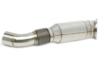 TA Technix Downpipe mit Hitzeschild und Katalysator passend für BMW 1er Serie F20/F21, 2er Serie F22/F23, 3er Serie F30/F3/F34, 4er Serie F32/F33/F36, 5er Serie G30, 7er Serie G12, X3er G01, X4er G02 - Motorcode B58