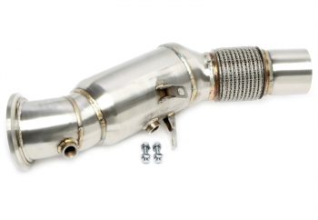 TA Technix Downpipe mit Katalysator passend für BMW 1er Serie Typ F20/F21, 2er Typ F22, F23, , 3er Typ F30, F31, F34, G20, G21, 4er Typ F32,F33, F36, G22, G23, G26, 5er Typ G30, 6er  Typ G32, X3/X4 Typ G01/G02 - Motorcode B48