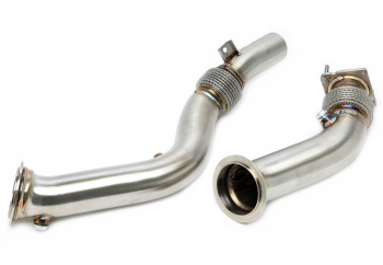 TA Technix Downpipe ohne Katalysator mit Flexrohr passend für BMW 2er Serie M2 Typ F87, 3er Serie M3 Typ F80, 4er Serie M4 Typ F82, F83 - Motorcode S55