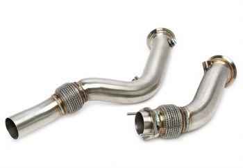 TA Technix Downpipe ohne Katalysator mit Flexrohr passend für BMW 2er Serie M2 Typ F87, 3er Serie M3 Typ F80, 4er Serie M4 Typ F82, F83 - Motorcode S55