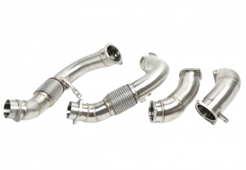 Preview: TA Technix Downpipe ohne Katalysator mit Flexrohr passend für BMW X5M (G05), X6M (G06) - Modelle mit Motorcode S68
