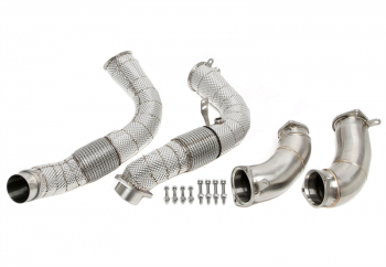 TA Technix Downpipe ohne Katalysator und Hitzeschild passend für BMW X5M (G05), X6M (G06) - Modelle mit Motorcode S68