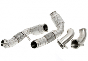 Preview: TA Technix Downpipe mit Katalysator und Hitzeschild passend für BMW X5M (G05), X6M (G06) - Modelle mit Motorcode S68