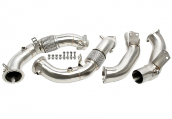 TA Technix Downpipe ohne Katalysator mit Flexrohr+OPF passend für BMW 5er Serie (G30), 8er Serie (G14, G15, G16)