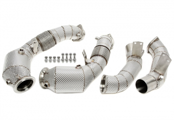TA Technix Downpipe mit Katalysator und Hitzschild+OPF passend für BMW 5er Serie (G30), 8er Serie (G14, G15, G16)