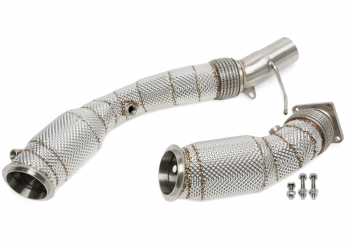TA Technix Downpipe mit Katalysator und Hitzeschild + OPF passend für BMW 3 Serie M3 LCI (F80), 4er Serie M4 LCI (F82, F83)